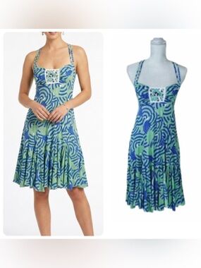Vintage Free People tropical vacation dress, M